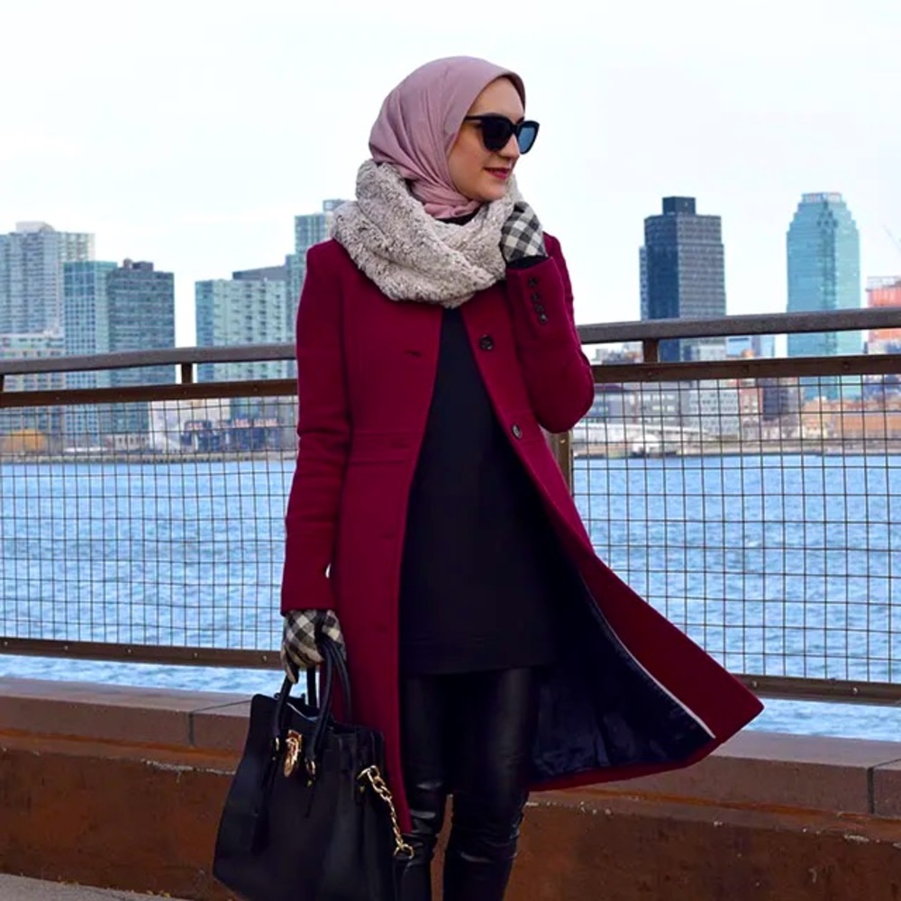 J. Crew Burgundy Red Lady Day Pea Coat Jacket 10